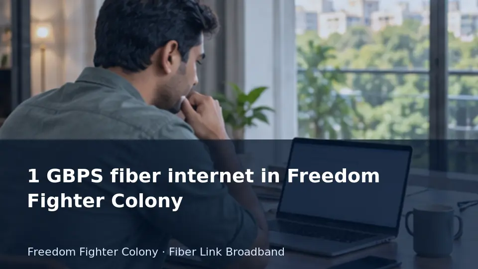 1 GBPS fiber internet in Freedom Fighter Colony guide