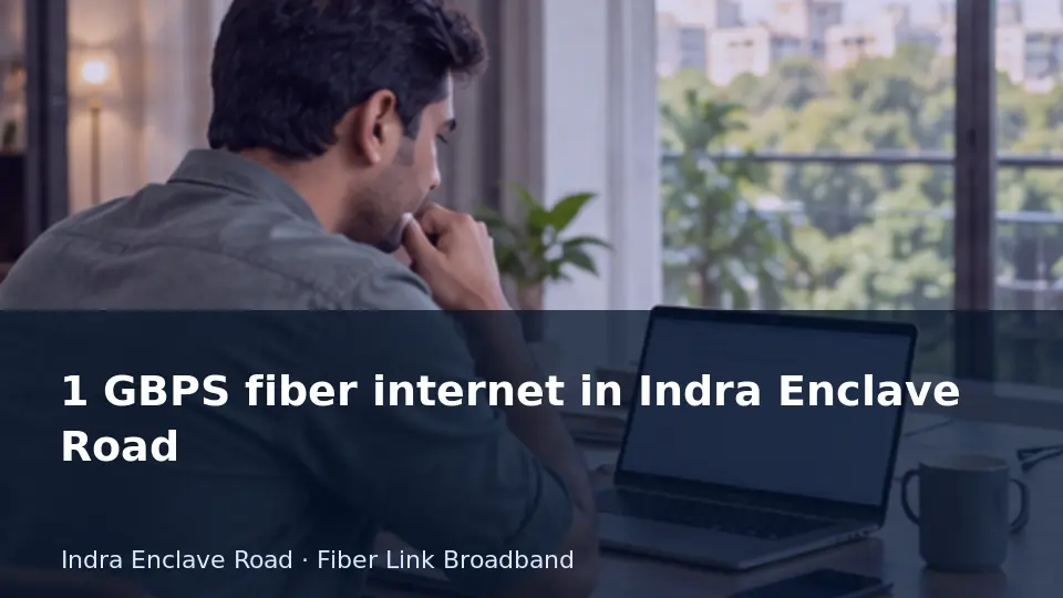 Understand why a gigabit WiFi test may be lower — Indra Enclave Road guide
