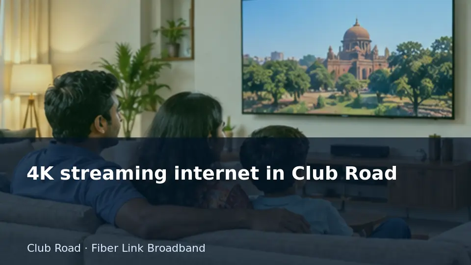 4K streaming internet in Club Road guide