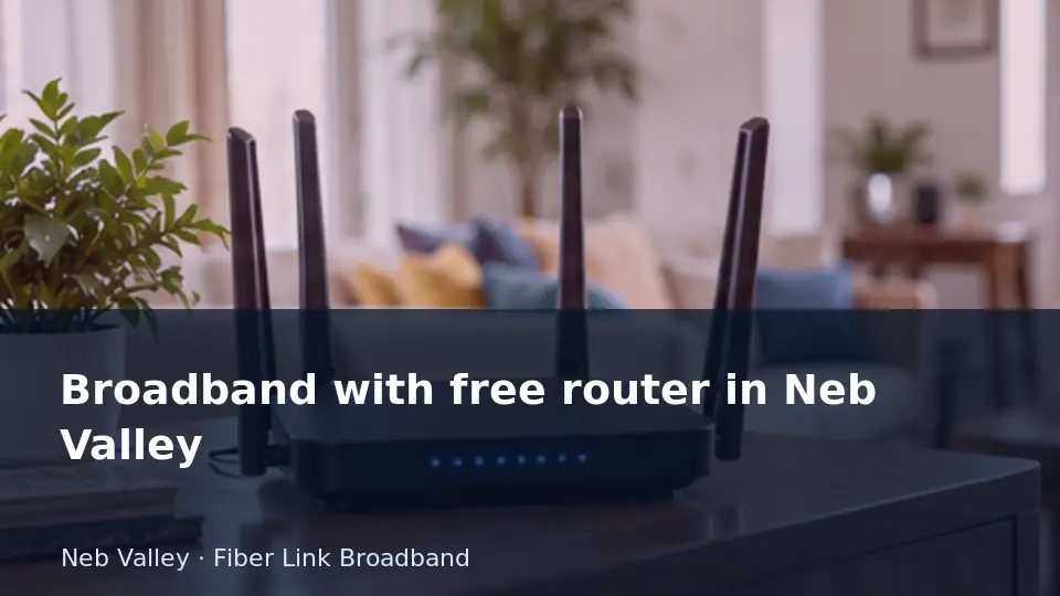 Broadband with free router in Neb Valley guide