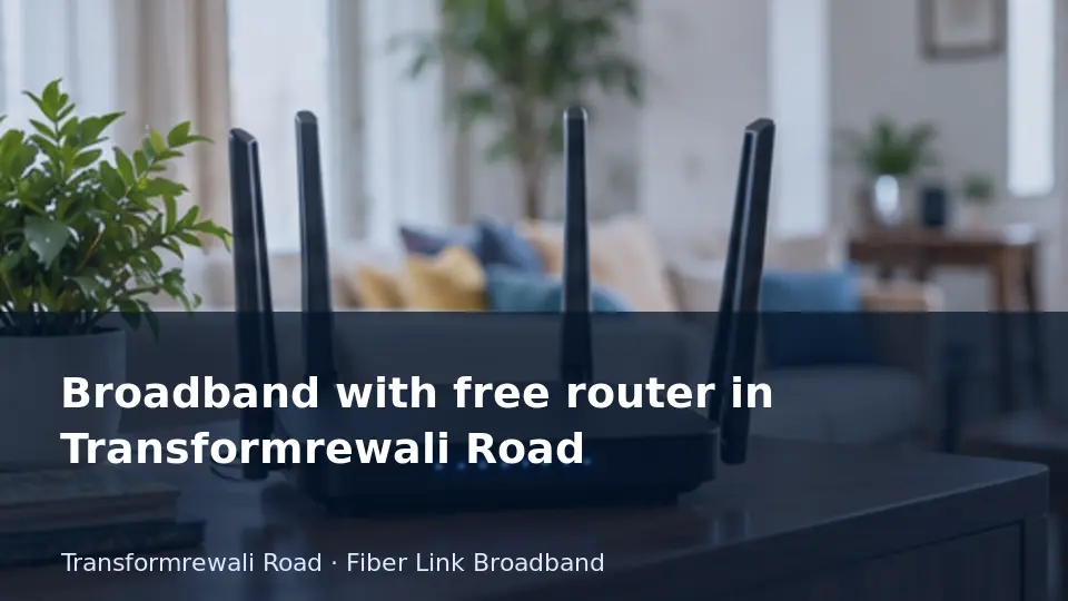 Broadband with free router in Transformrewali Road guide