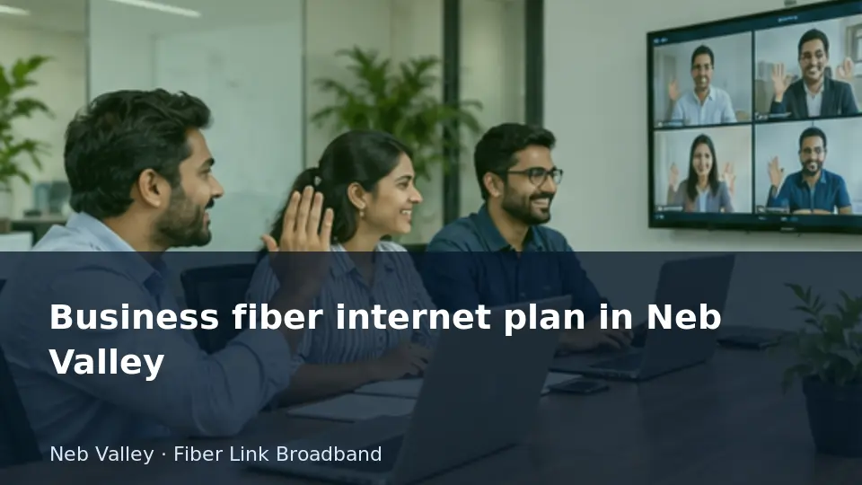 Business fiber internet plan in Neb Valley guide
