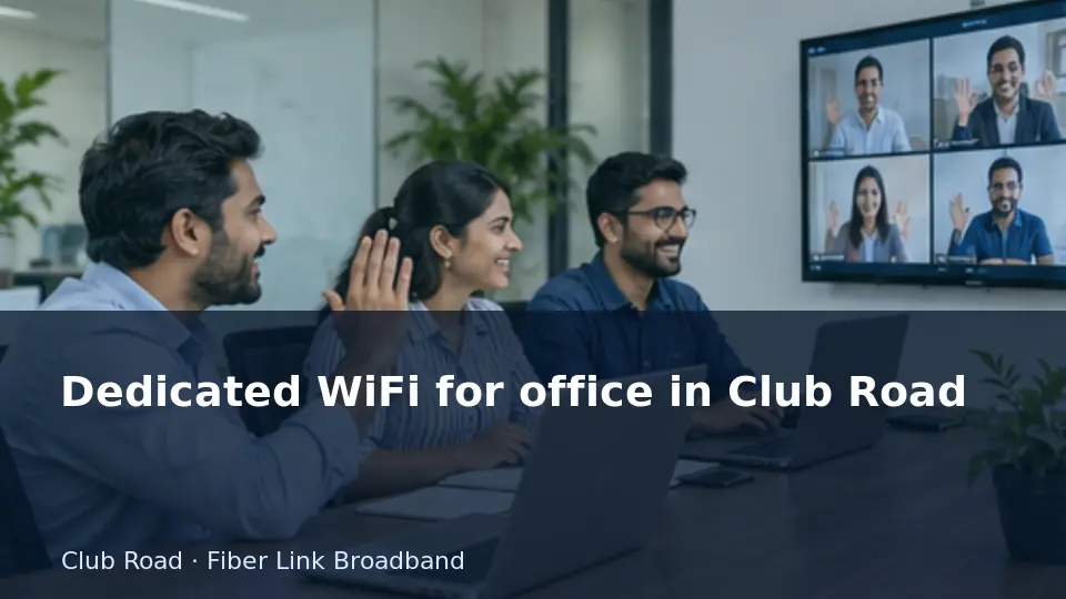 Dedicated WiFi for office in Club Road guide
