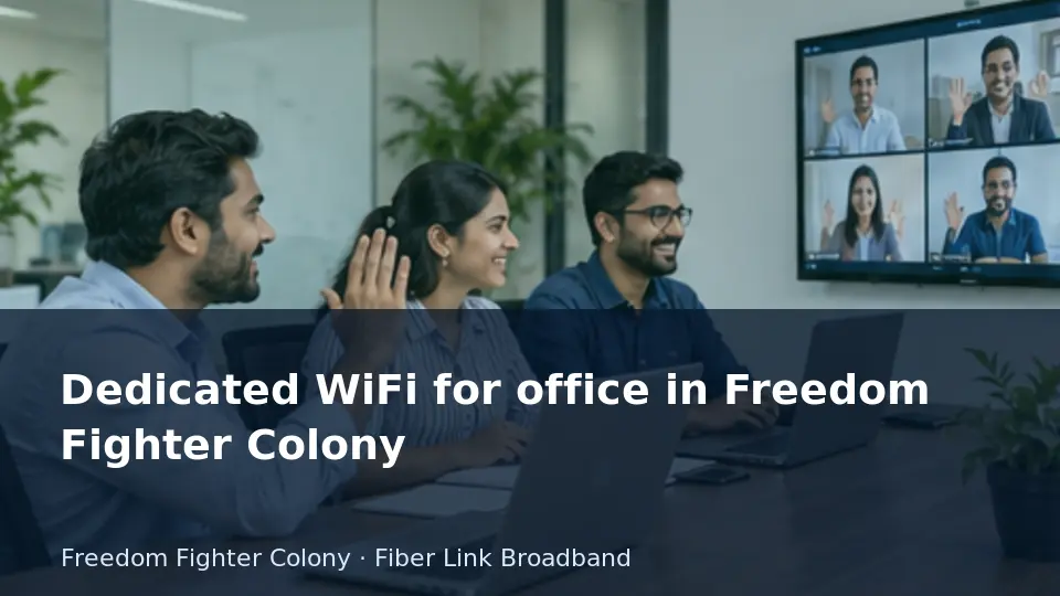 Dedicated WiFi for office in Freedom Fighter Colony guide