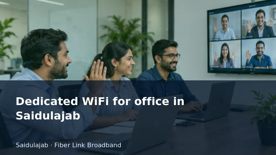 Dedicated WiFi for office in Saidulajab guide
