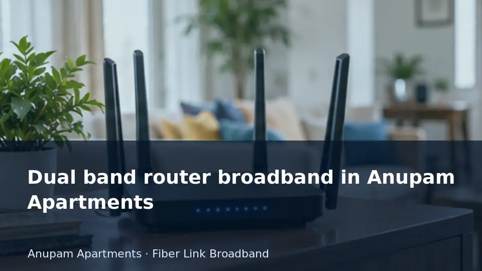 Dual band router broadband in Anupam Apartments guide