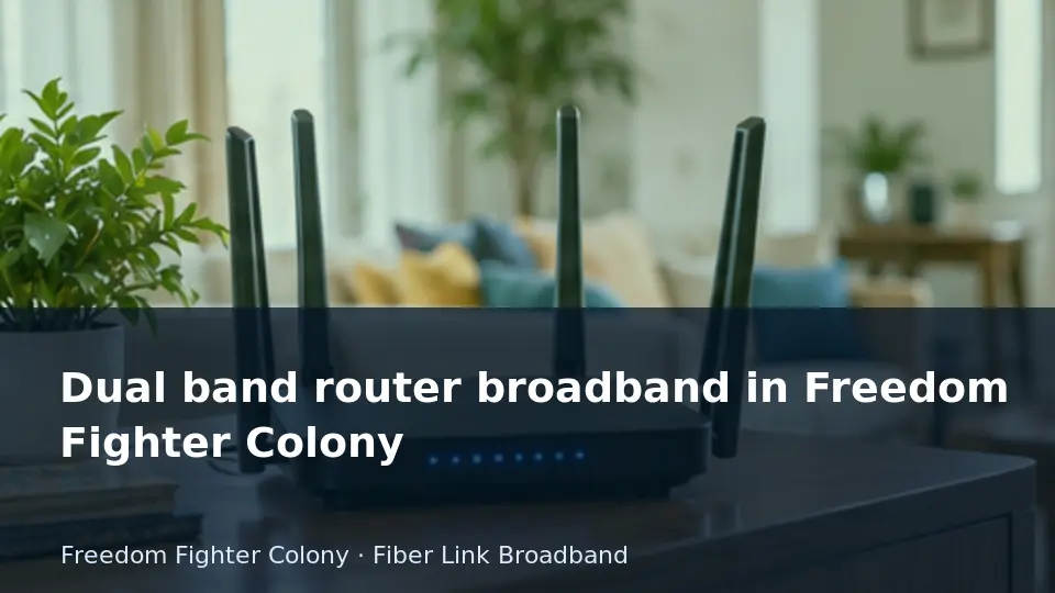 Dual band router broadband in Freedom Fighter Colony guide