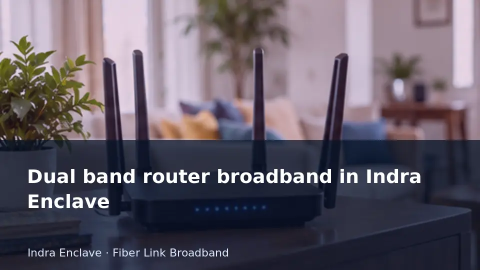 Dual band router broadband in Indra Enclave guide
