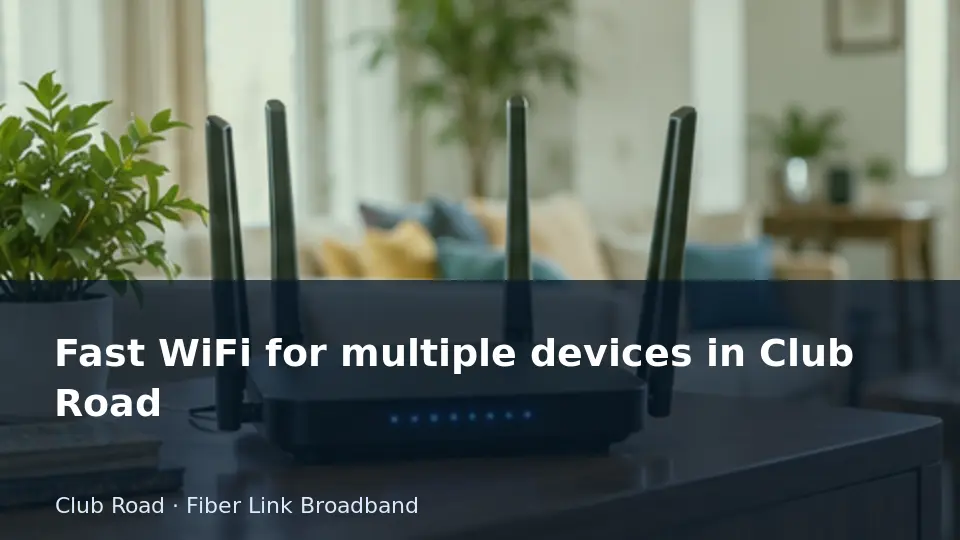 Fast WiFi for multiple devices in Club Road guide