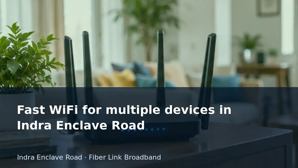 Check the router before upgrading a busy household — Indra Enclave Road guide