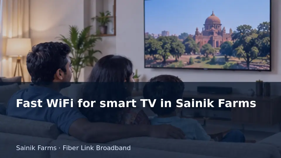 Fast WiFi for smart TV in Sainik Farms guide