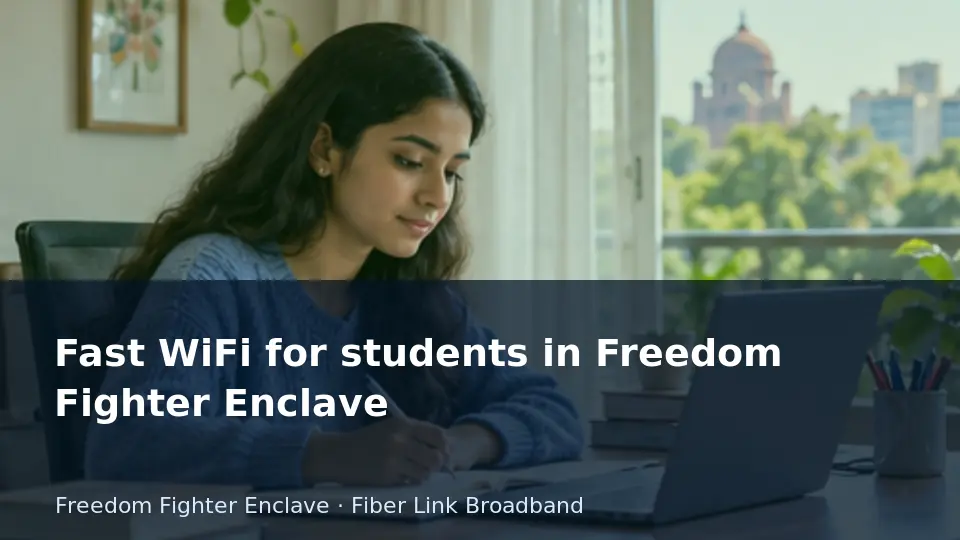Fast WiFi for students in Freedom Fighter Enclave guide