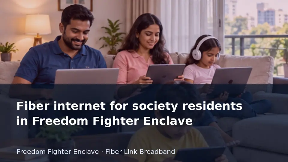 Fiber internet for society residents in Freedom Fighter Enclave guide