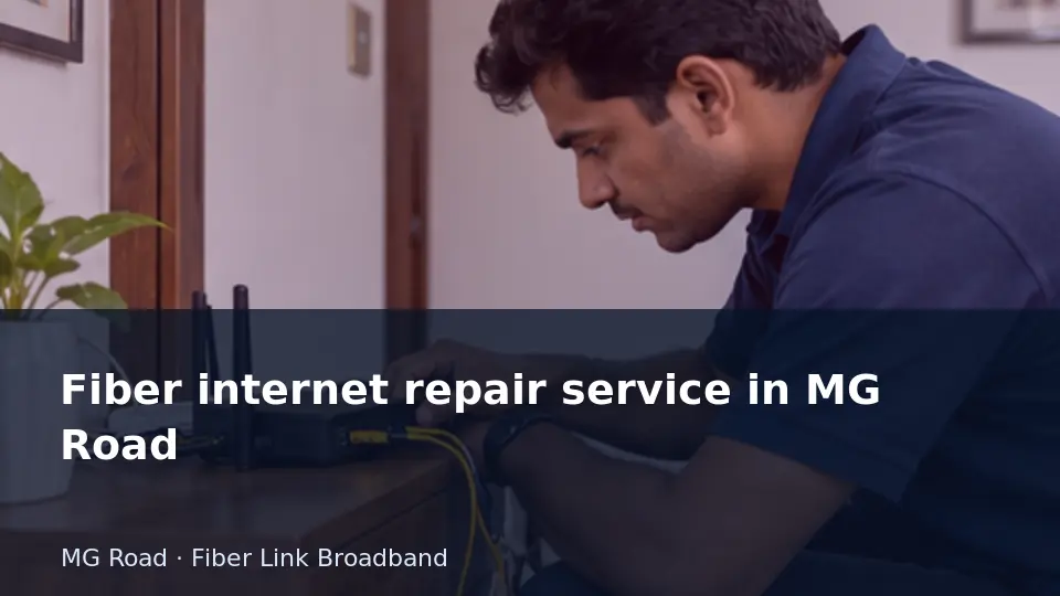 Distinguish a single-device fault from an outage — MG Road guide