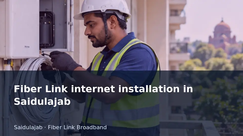 Choose the fiber entry point before the technician arrives — Saidulajab guide