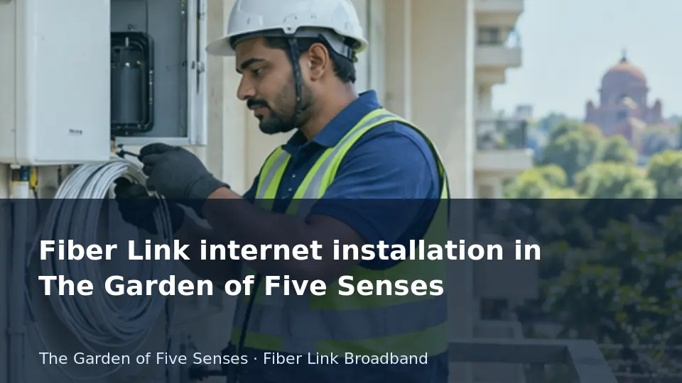 Fiber Link internet installation in The Garden of Five Senses guide