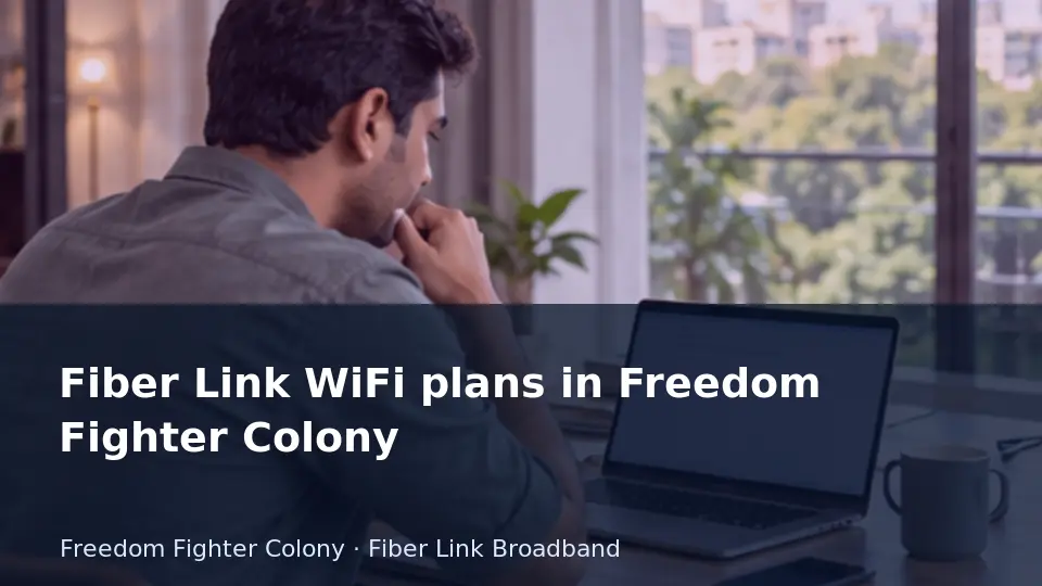 Fiber Link WiFi plans in Freedom Fighter Colony guide