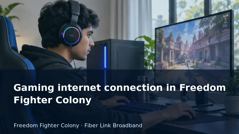 Gaming internet connection in Freedom Fighter Colony guide