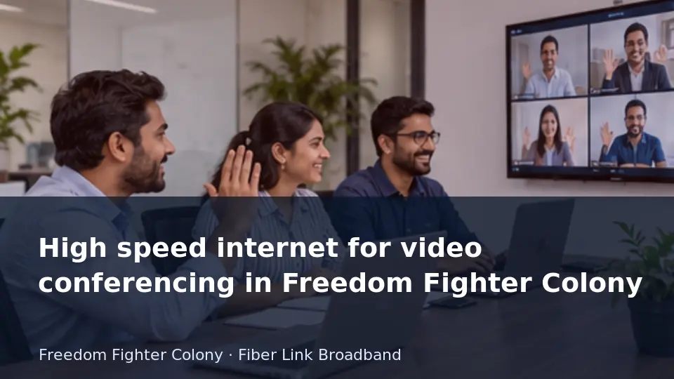 High speed internet for video conferencing in Freedom Fighter Colony guide