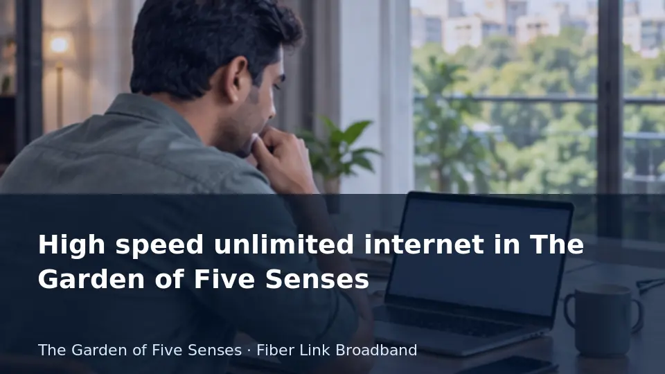 High speed unlimited internet in The Garden of Five Senses guide