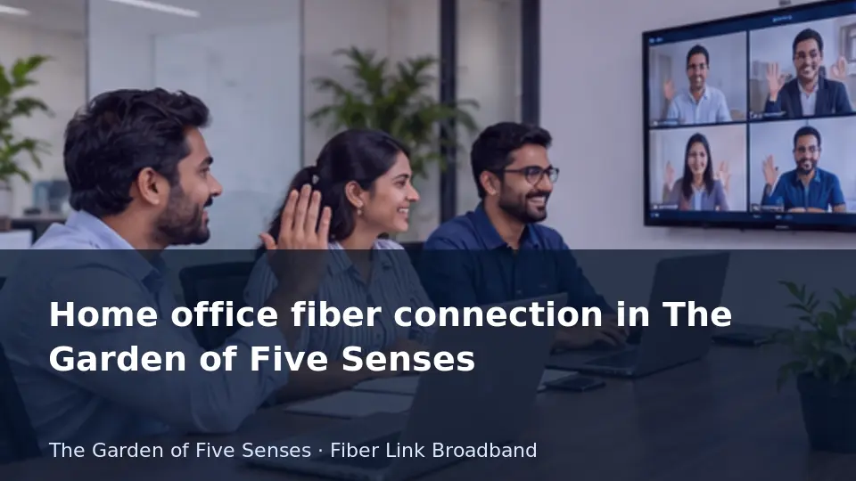 Home office fiber connection in The Garden of Five Senses guide