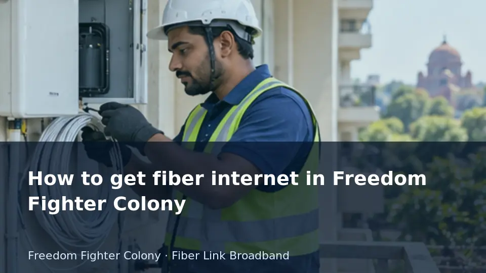 How to get fiber internet in Freedom Fighter Colony guide