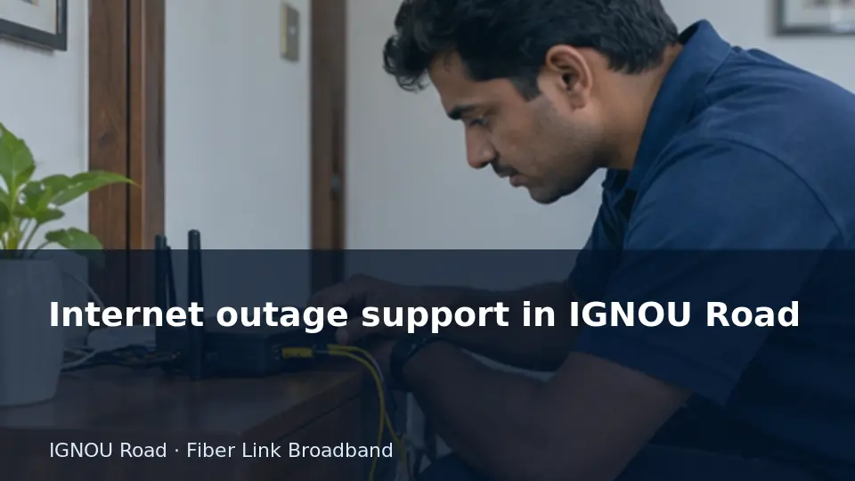 Internet outage support in IGNOU Road guide