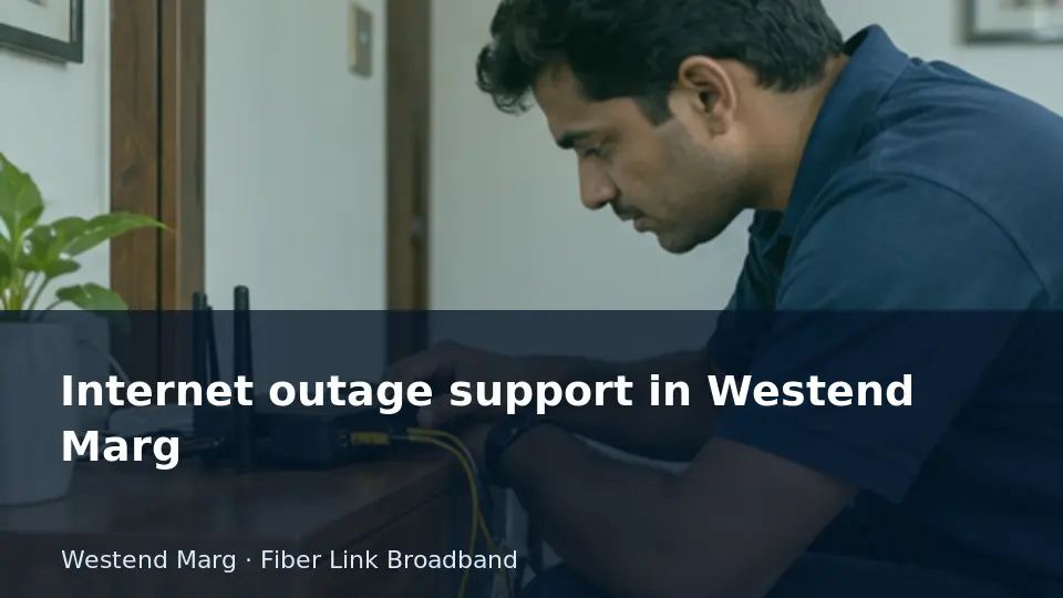 Internet outage support in Westend Marg guide