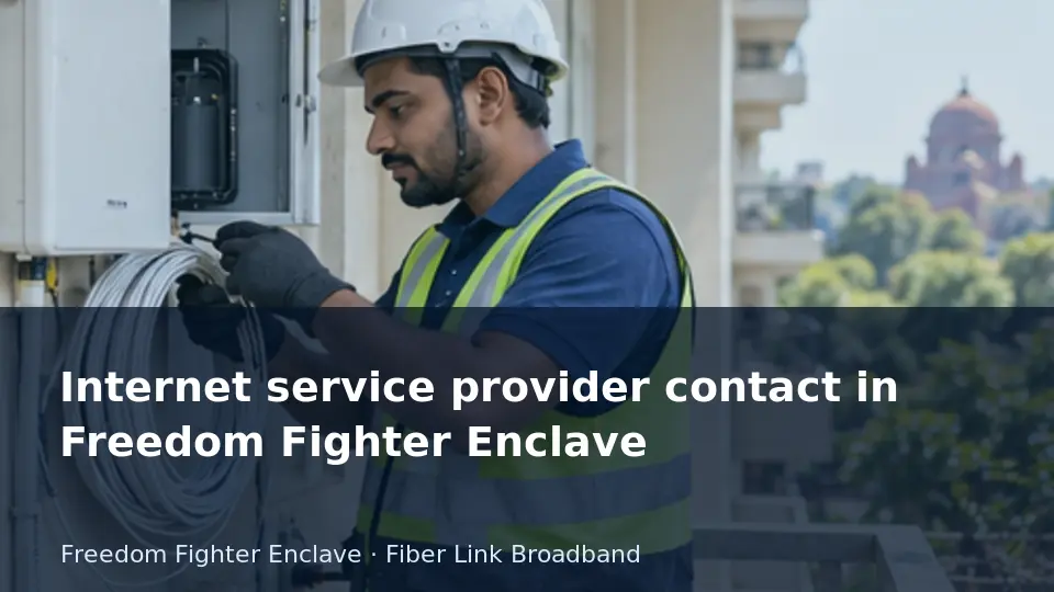 Internet service provider contact in Freedom Fighter Enclave guide