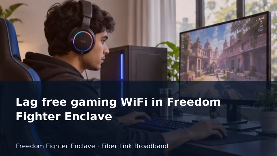 Lag free gaming WiFi in Freedom Fighter Enclave guide