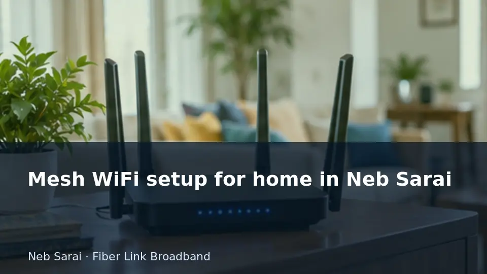 Mesh WiFi setup for home in Neb Sarai guide