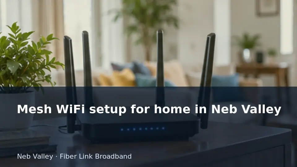 Mesh WiFi setup for home in Neb Valley guide