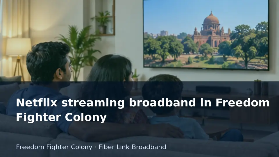 Netflix streaming broadband in Freedom Fighter Colony guide