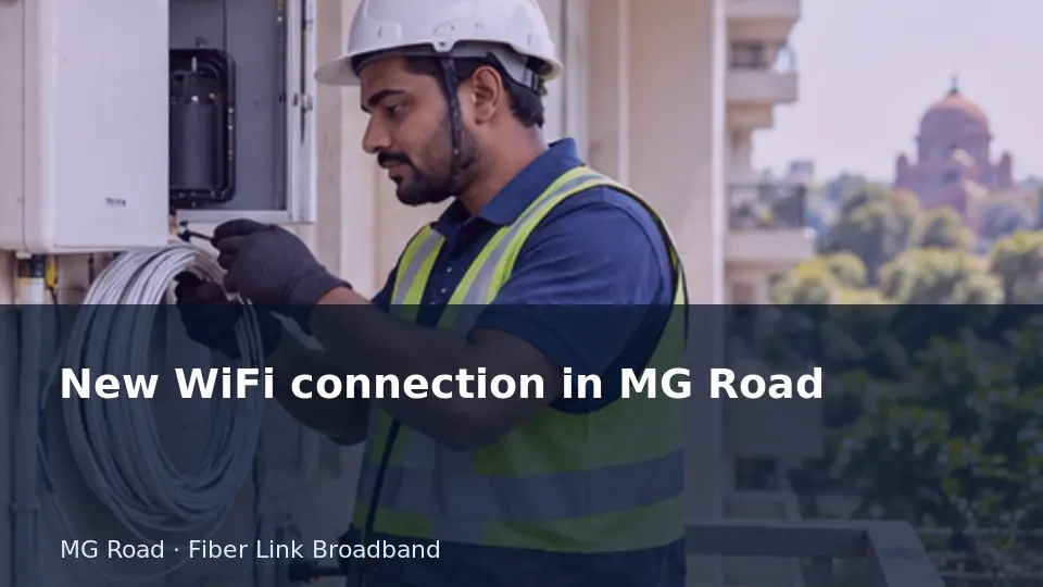 New WiFi connection in MG Road guide