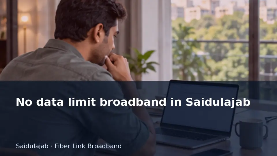 No data limit broadband in Saidulajab guide