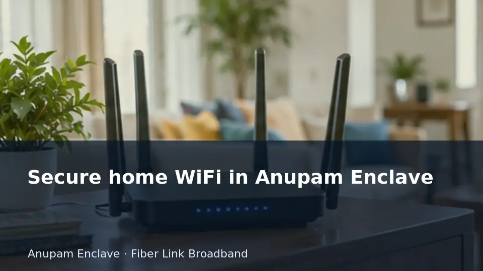 Replace default router credentials after installation — Anupam Enclave guide