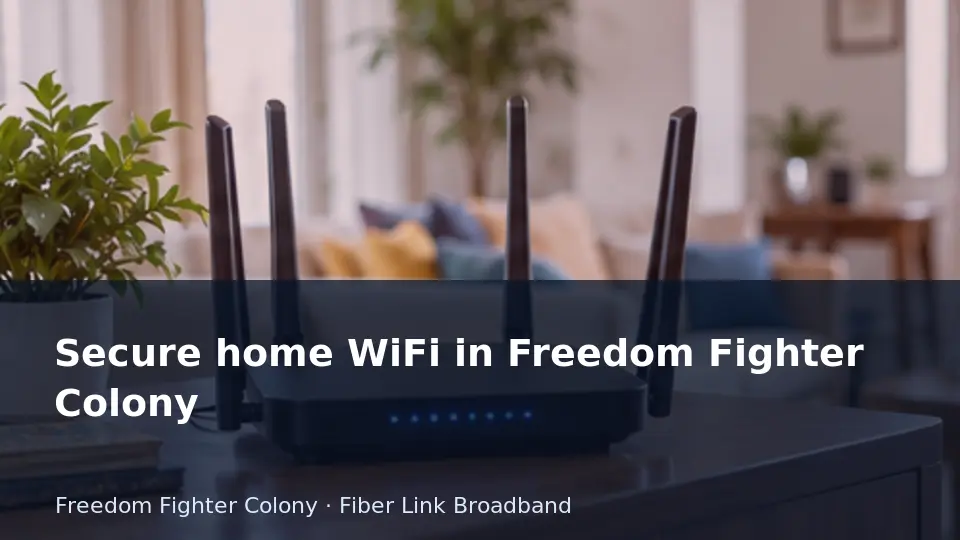 Secure home WiFi in Freedom Fighter Colony guide