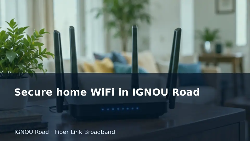 Secure home WiFi in IGNOU Road guide