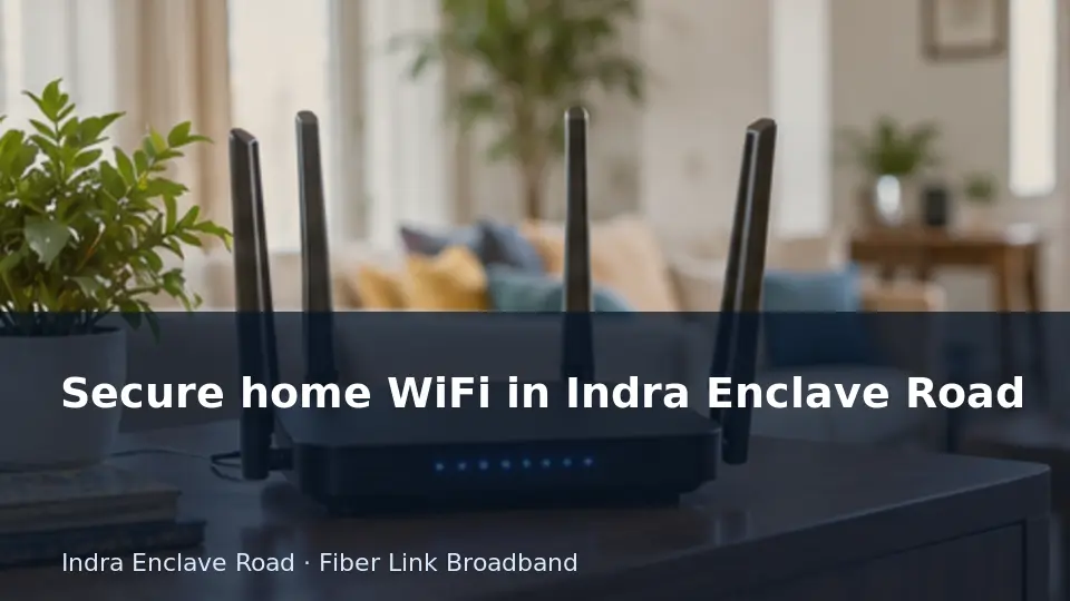 Secure home WiFi in Indra Enclave Road guide