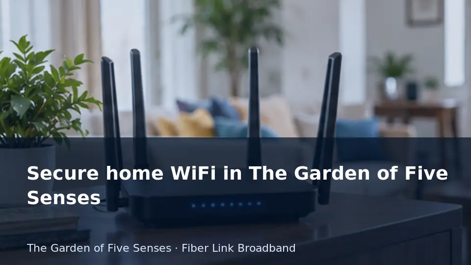 Secure home WiFi in The Garden of Five Senses guide
