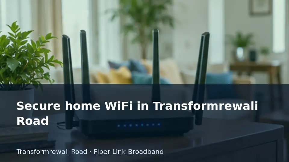 Secure home WiFi in Transformrewali Road guide