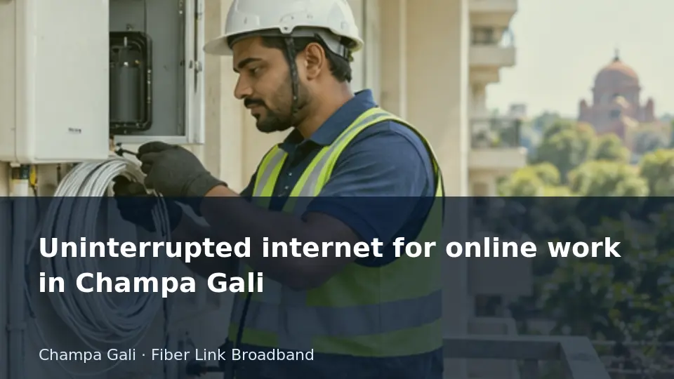 Uninterrupted internet for online work in Champa Gali guide
