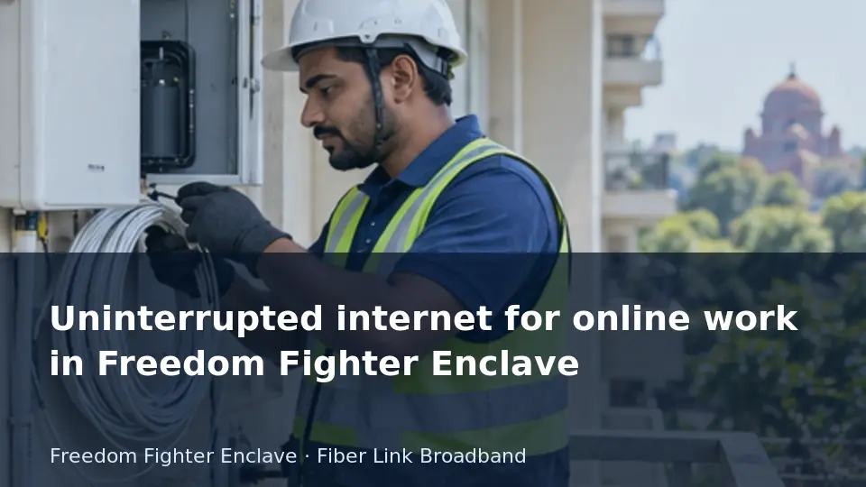 Uninterrupted internet for online work in Freedom Fighter Enclave guide