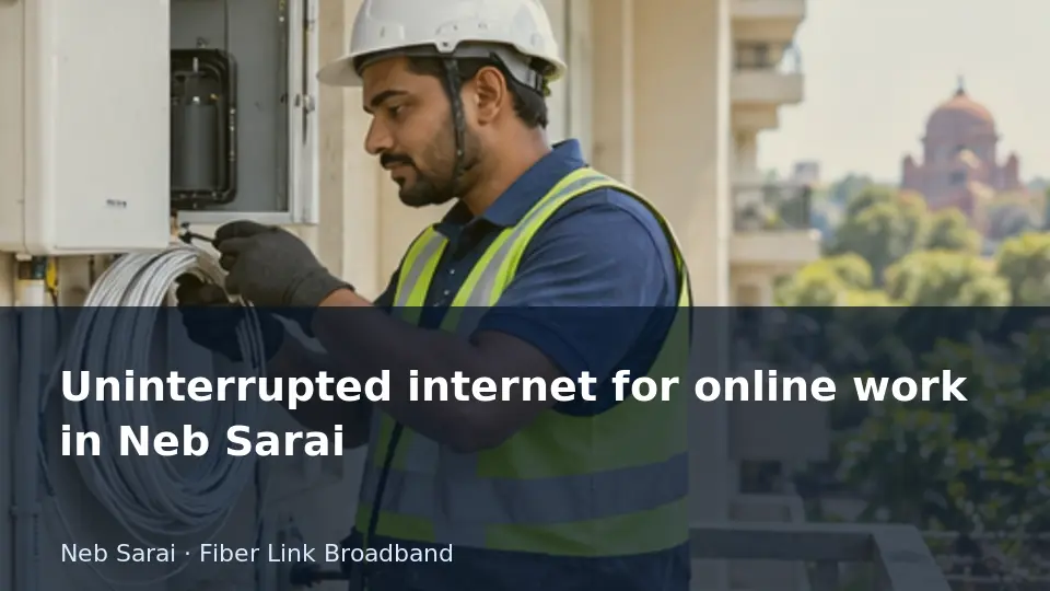 Prepare a realistic backup connection for working hours — Neb Sarai guide