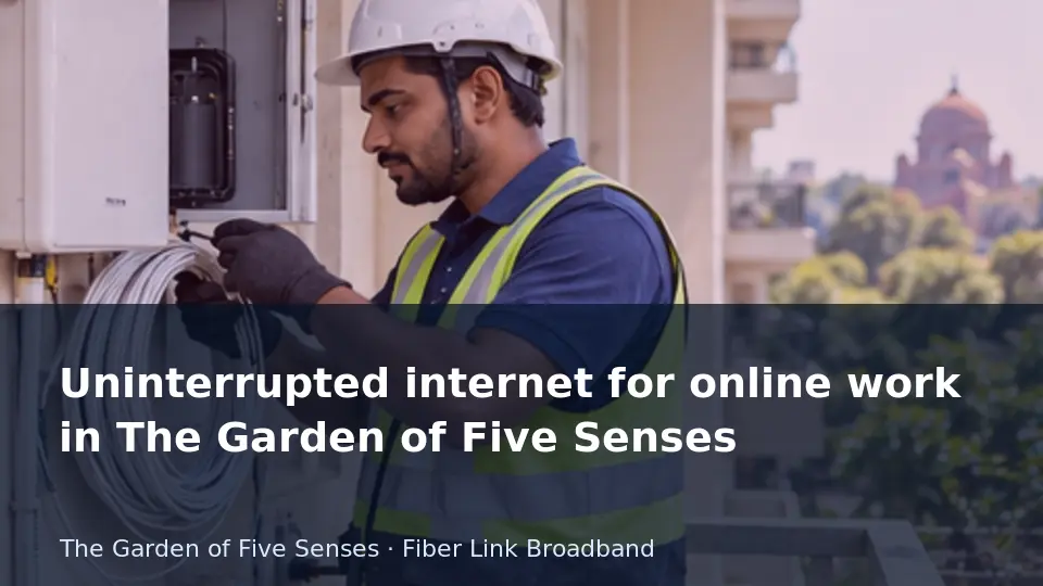 Uninterrupted internet for online work in The Garden of Five Senses guide