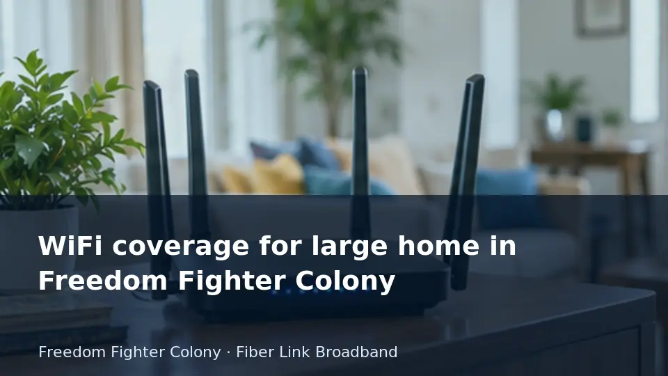 WiFi coverage for large home in Freedom Fighter Colony guide