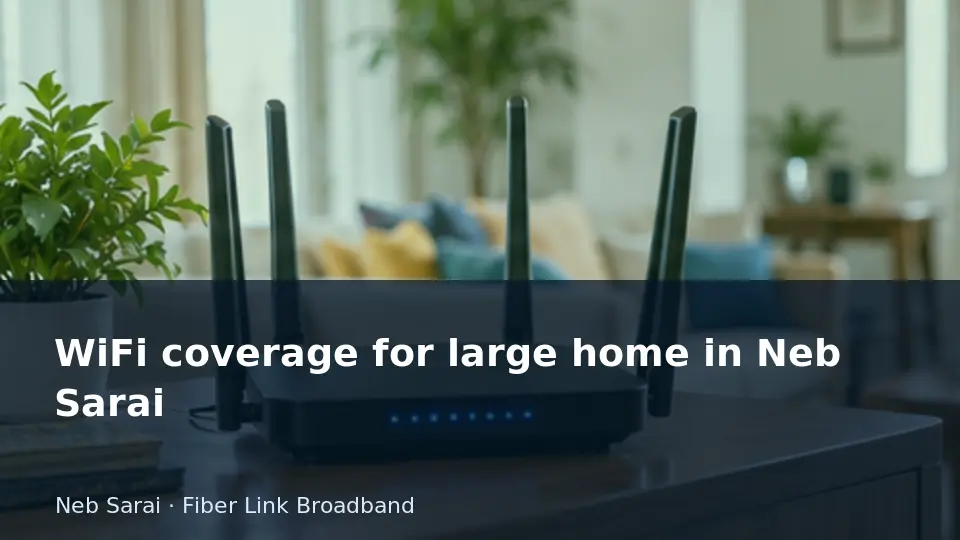 WiFi coverage for large home in Neb Sarai guide