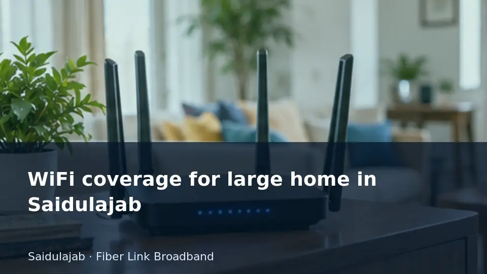 WiFi coverage for large home in Saidulajab guide