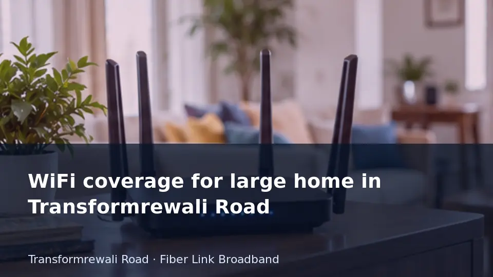 WiFi coverage for large home in Transformrewali Road guide